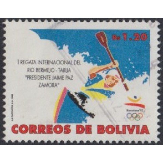 Bolivia 797 1992 I Regata Internacional del Río Bermejo-Tarija Usado Bolivia 797 1992 I Regata Internacional del Río Bermejo-Tarija Usado