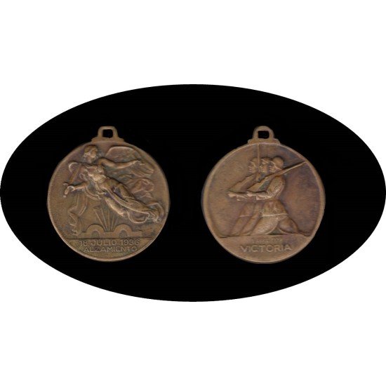 España 1939 Medalla conmemorativa Alzamiento 18 julio 1936