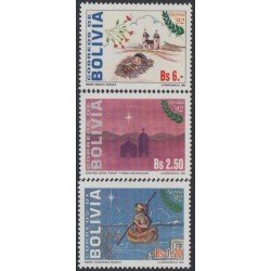 Bolivia 811/13 1992 Navidad Christmas MNH Bolivia 811/13 1992 Navidad Christmas MNH