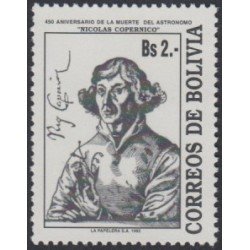 Bolivia 815 1993 450 Aniversario de la muerte de Nicolás Copernico MNH Bolivia 815 1993 450 Aniversario de la muerte de Nicolás Copernico MNH