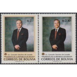 Bolivia 854/55 1993 Presidenta Gonzalo Sánchez de Lozada MNH