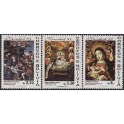 Bolivia 855ABC 1993 Navidad Christmas MNH