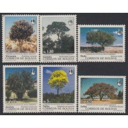 Bolivia 863/68 1994 Campaña a favor del entorno de los árboles MNH