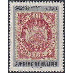 Bolivia 875 1994 Centenario de la emisión escudos 1894 MNH
