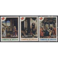 Bolivia 905/07 1995 Navidad Christmas MNH