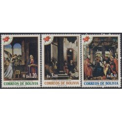 Bolivia 905/07 1995 Navidad Christmas MNH