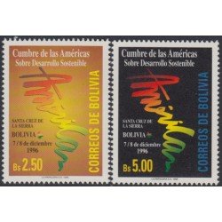 Bolivia 923/24 1996  Cumbre de las Américas sobre Desarrollo sostenible MNH