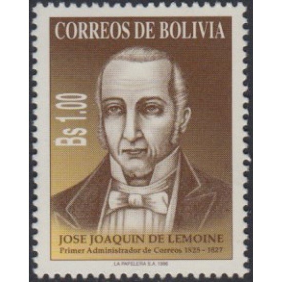 Bolivia 928 1996 José Joaquín de Lemoine MNH Bolivia 928 1996 José Joaquín de Lemoine MNH