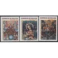Bolivia 970/72 1997 Navidad Christmas MNH