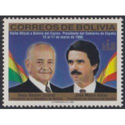 Bolivia 973 1998 Visita del Presidente José María Aznar a Bolivia MNH