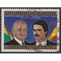 Bolivia 973 1998 Visita del Presidente José María Aznar a Bolivia Usado