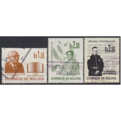 Bolivia 976/78 1998 Serie Antigua Personalidades Usado
