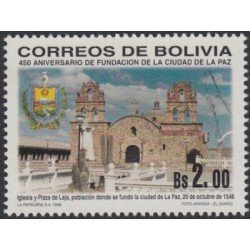 Bolivia 989 1998 450 Aniversario de fundación de la ciudad de La Paz MNH