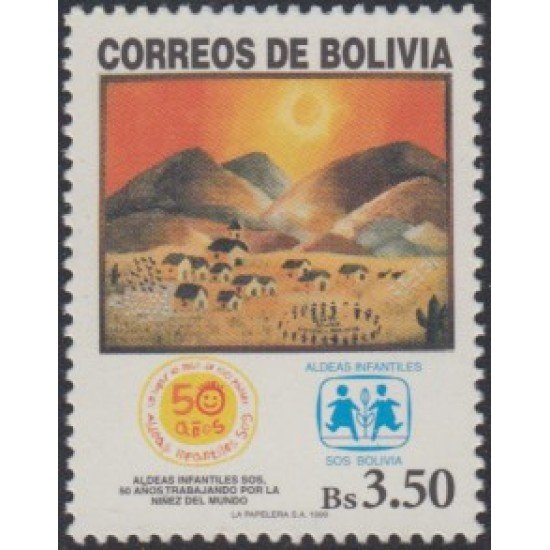 Bolivia 1011 1999 50 Años de las Villas Infantiles MNH Bolivia 1011 1999 50 Años de las Villas Infantiles MNH