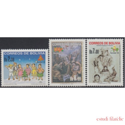 Bolivia 1033/35 1999 Navidad Christmas Infantes Museo de Sta Teresa MNH