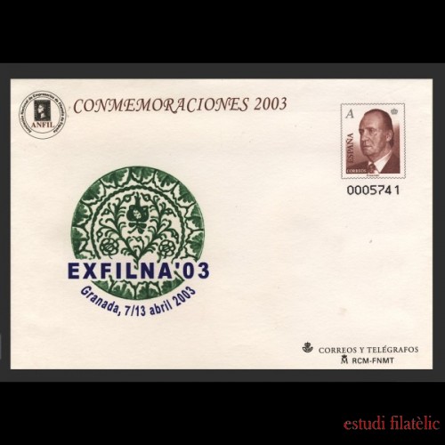 Sobres Enteros Postales 84 Exfilna 2003 raro agotado  
