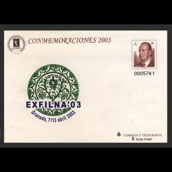 Sobres Enteros Postales 84 Exfilna 2003 raro agotado Sobres Enteros Postales 84 Exfilna 2003 raro agotado