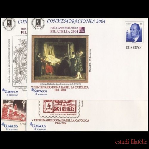 Sobres Enteros Postales 96 a/d  Filatelia 2004  
