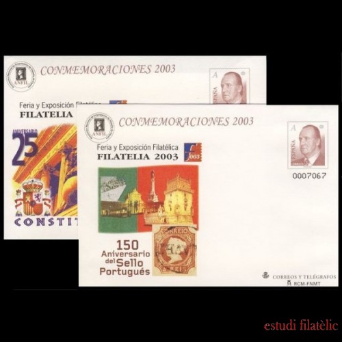 Sobres Enteros Postales 89 a/b Filatelia 2003