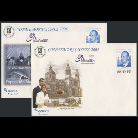 Sobres Enteros Postales 92 a/b España 2004 Sobres Enteros Postales 92 a/b España 2004