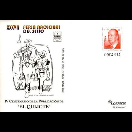 Sobres Enteros Postales 97 Feria Nacional Quijote 2004 Sobres Enteros Postales 97 Feria Nacional Quijote 2004