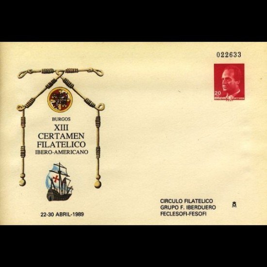 Sobres Enteros Postales 12 Burgos 89 Sobres Enteros Postales 12 Burgos 89