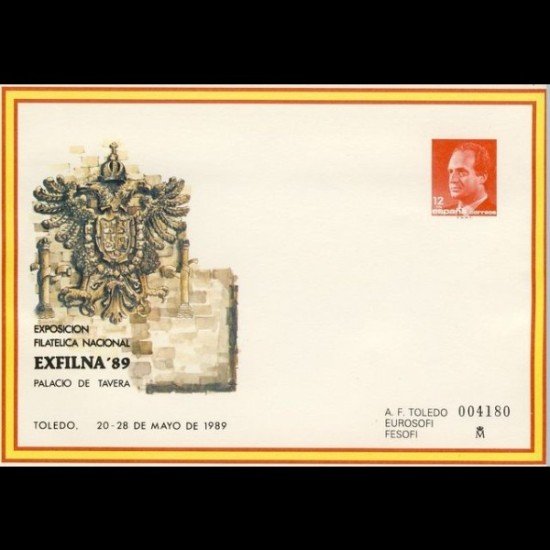 Sobres Enteros Postales 13 Exfilna 89 Sobres Enteros Postales 13 Exfilna 89