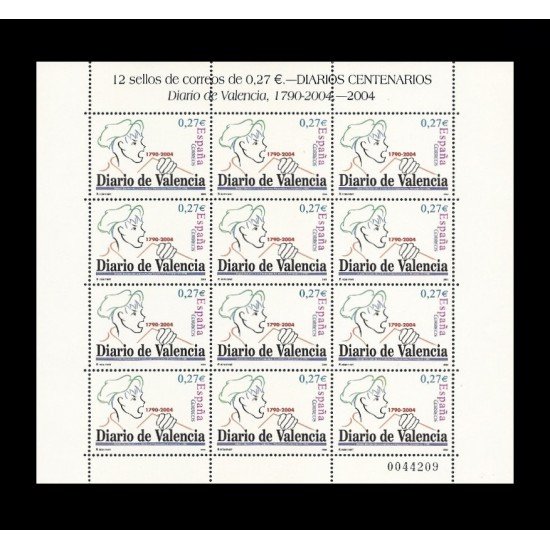 España Spain Minipliego 85 2004 Diario de Valencia Press