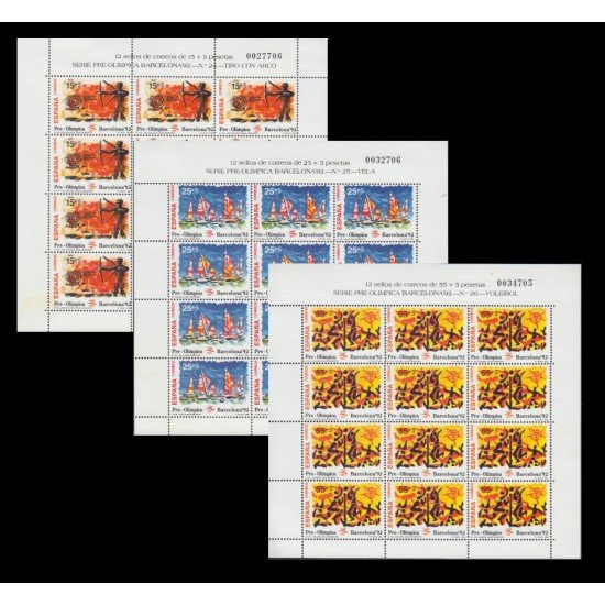 España Spain Minipliego 40/42 1992 Barcelona 92 Vela Vóleibol Olympic Games España Spain Minipliego 40/42 1992 Barcelona 92 Vela Vóleibol Olympic Games