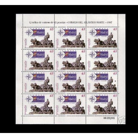España Spain Minipliego 56 1997 O.T.A.N. Cumbre del Consejo Cibeles España Spain Minipliego 56 1997 O.T.A.N. Cumbre del Consejo Cibeles
