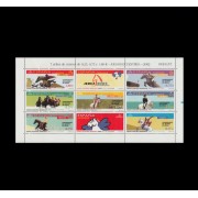 España Spain Minipliego 78 2002 bJuegos Ecuestres Mundiales Caballos Horse 