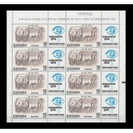 España Spain Minipliego 2 1983 Día del Sello  Carro  de correo romano