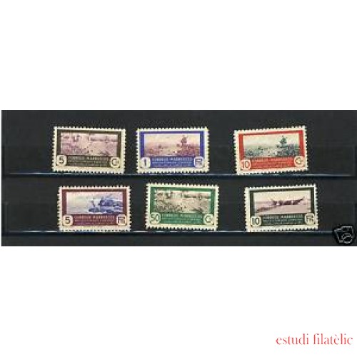 Marruecos Morroco  330/35 1951 Caza y Pesca  MH