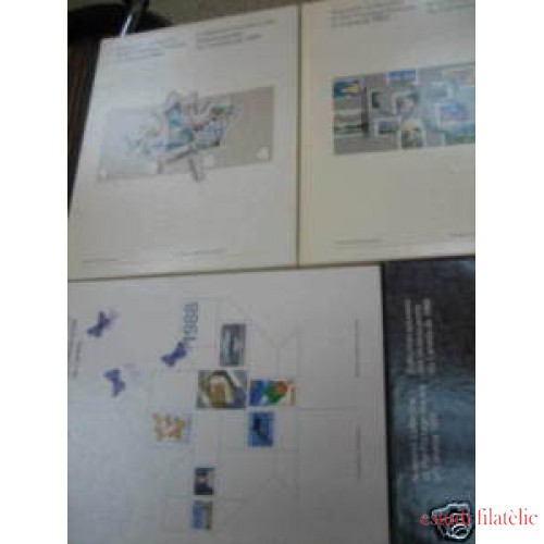 CANADA COLECCION 1984 - 1990 EN LIBRO OFICIAL