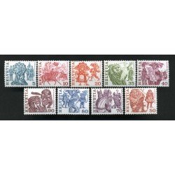 Suiza Switzerland 1033/41 1977 Serie Costumbres populares MNH Suiza Switzerland 1033/41 1977 Serie Costumbres populares MNH
