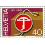 Suiza - 1136 - 1981 50º Años de la ballesta como marca de calidad Ballesta Lujo
