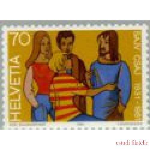 Suiza - 1137 - 50º Aniv. del cartel suizo de las asociaciones juveniles Figuras humanas Lujo