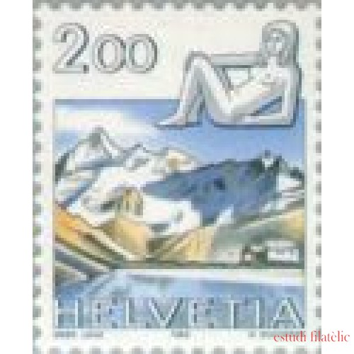 Suiza - 1193 - 1983 Serie Signos del zodiaco y paisajes Lujo
