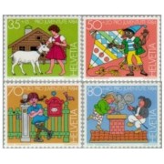 Suiza - 1213/16 - 1984 Por la juventud Personajes de libros infantiles Lujo