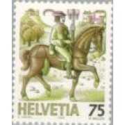 Suiza - 1313 - 1989 Serie Transporte postal a través de los años Lujo