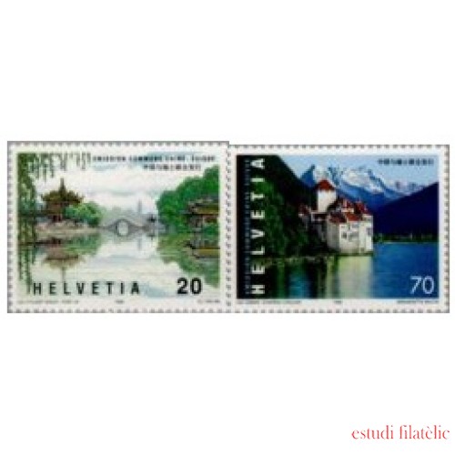 Suiza - 1597/98 - 1998 Emision conjunta con China Vistas Lujo