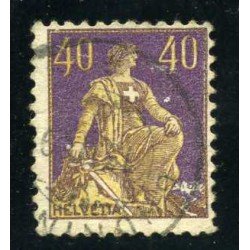 Suiza -123a - 1907-17 Helvetia Usado