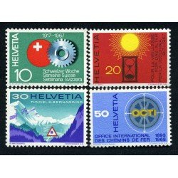 Suiza Switzerland 791/94 1967 Serie de propaganda Acontecimientos MNH