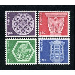 FAU4 Suiza Switzerland 968/71 1974 Serie arquitectura MNH FAU4 Suiza Switzerland 968/71 1974 Serie arquitectura MNH