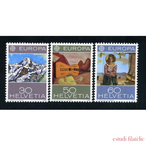 Suiza  - 980/82 - 1975 Europa Cuadros Lujo