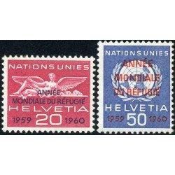 Suiza Switzerland Servicios 408/09 1960 Naciones Unidad Sellos de 1959 con sobrecarga MNH Suiza Switzerland Servicios 408/09 1960 Naciones Unidad Sellos de 1959 con sobrecarga MNH