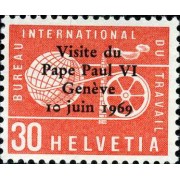 Suiza 436-S - 1969 Visita de Pablo VI a Ginebra Lujo