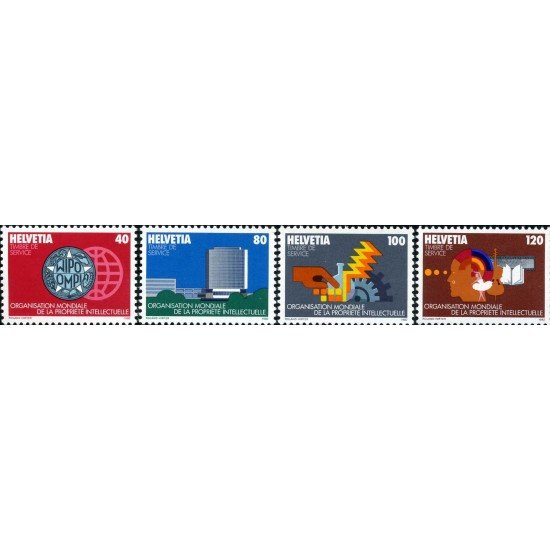 Suiza Switzerland Servicios 457/60 1982 Organización Mundial de la Propiedad Intelectual MNH