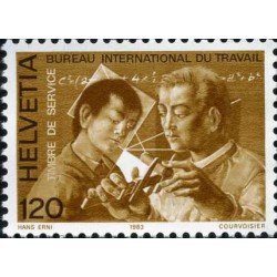 Suiza Switzerland Servicios 461 1983 Oficina inter. del trabajo Maestro y aprendiz MNH Suiza Switzerland Servicios 461 1983 Oficina inter. del trabajo Maestro y aprendiz MNH