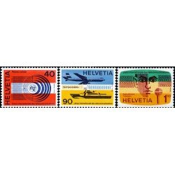 Suiza Switzerland Servicios 450/52 1976 Union internacional de Telecomunicaciones MNH Suiza Switzerland Servicios 450/52 1976 Union internacional de Telecomunicaciones MNH